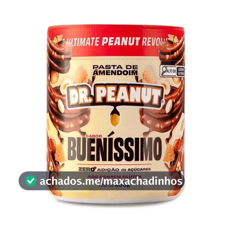 Suplemento em pasta Dr. Peanut Melhor Pasta de Amendoim amentoim cremosa sabor Bueníssimo x 600g