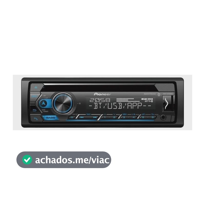 Pioneer DEH S4250BT Som automotivo com USB e bluetooth