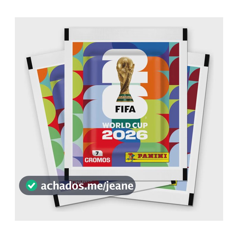 Kit Com 48 Pacotes de Figurinhas Panini Para o Álbum Copa do Mundo FIFA 2026