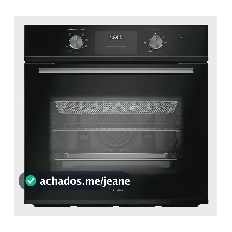 Forno Elétrico De Embutir Midea Tsd80p2 80l Preto Digital 220v Preto