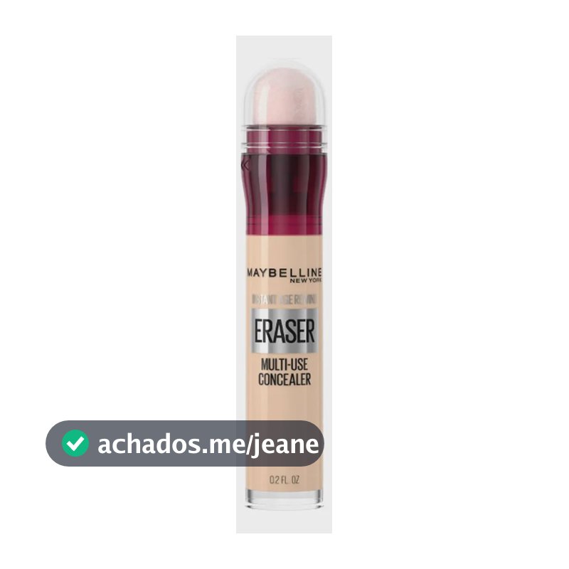 Corretivo Líquido, Multiuso que Corrige Olheiras e Linhas Finas, Contorna e Ilumina, Alta Cobertura e Fórmula Vegana, Cor 100 Ivory Instant Age Rewind Maybelline NY 6ml