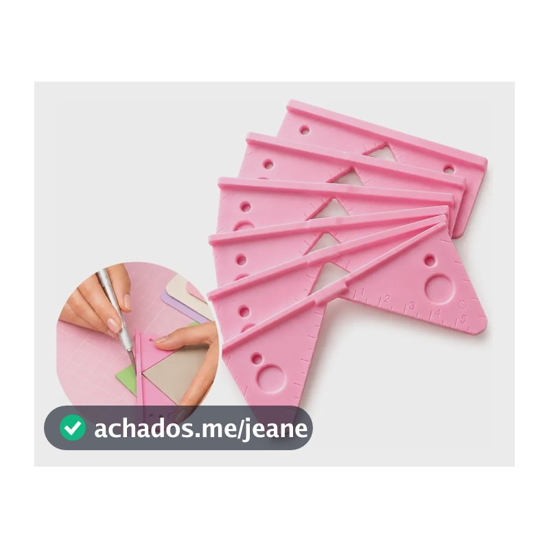 Kit Fio De Cabelo Cortador De Cantos Encadernação Papelaria Rosa