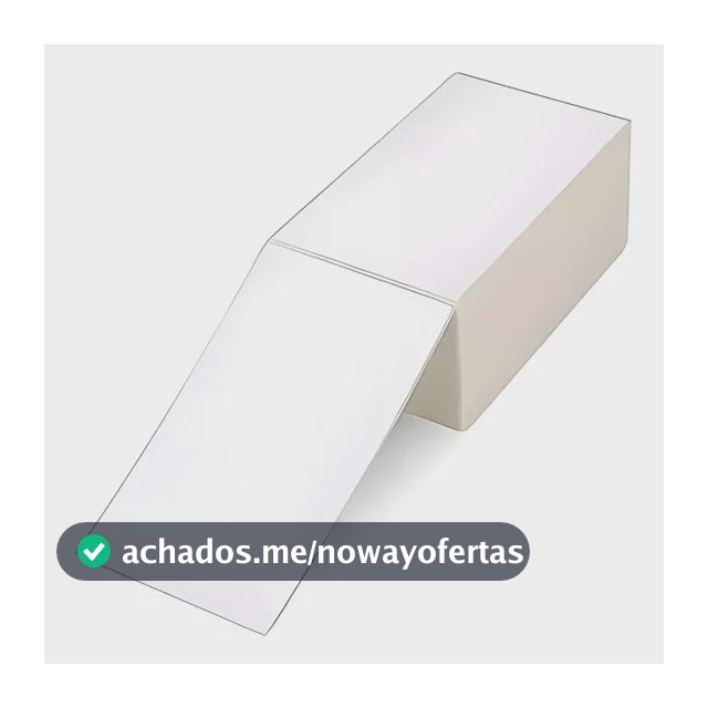 1000peça Etiqueta 10x15 100x150 Térmica Serrilha Zebra Elgin Cor Branco