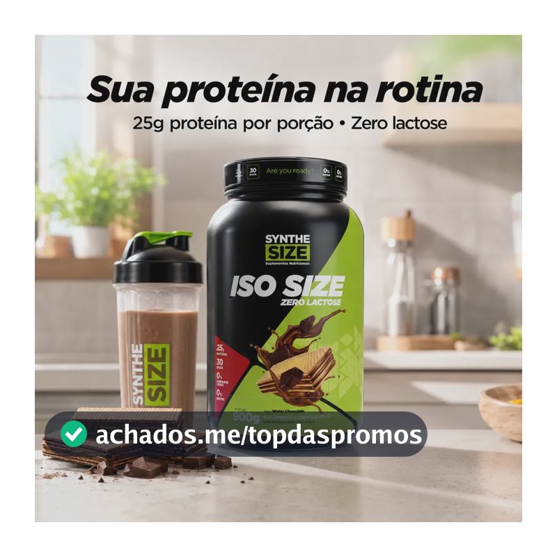Whey Iso Size Synthesize 900g Wafer Chocolate Zero Lactose