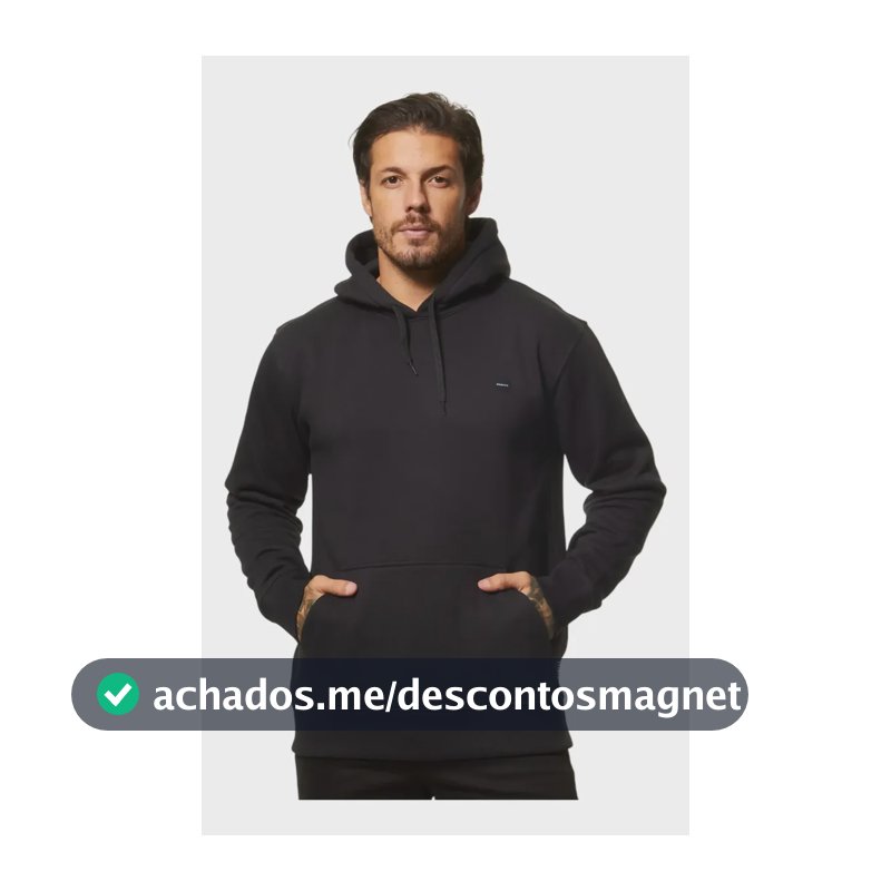 Moletom Oakley Patch Hoodie Gg Blackout Liso
