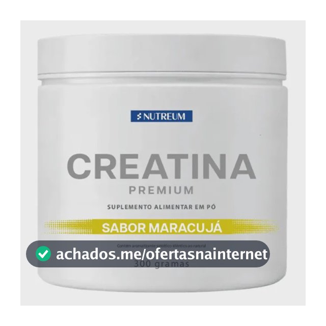 Creatina Monohidratada Premium 300g Sabor Maracujá