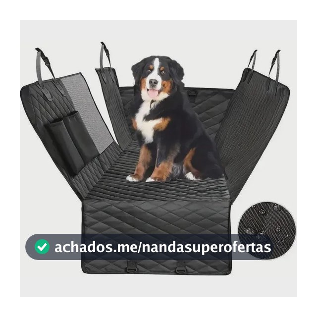 Capa Protetora 4 Em 1 Impermeável Para Banco Traseiro De Carro Pet Cães E Gatos