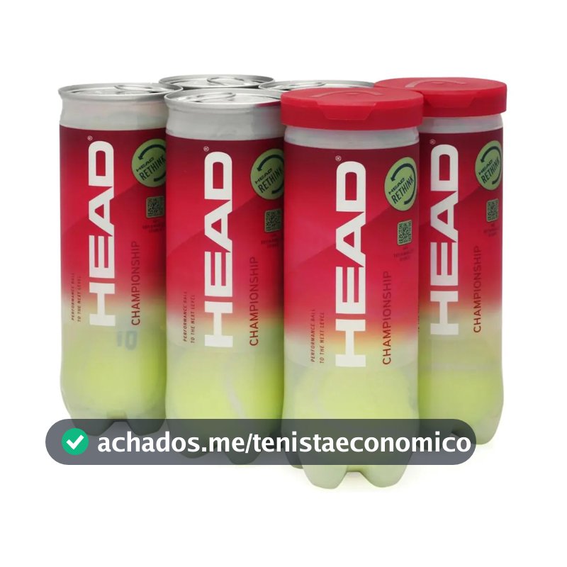 Bola De Tênis Head Championship Pack Com 6 Tubos