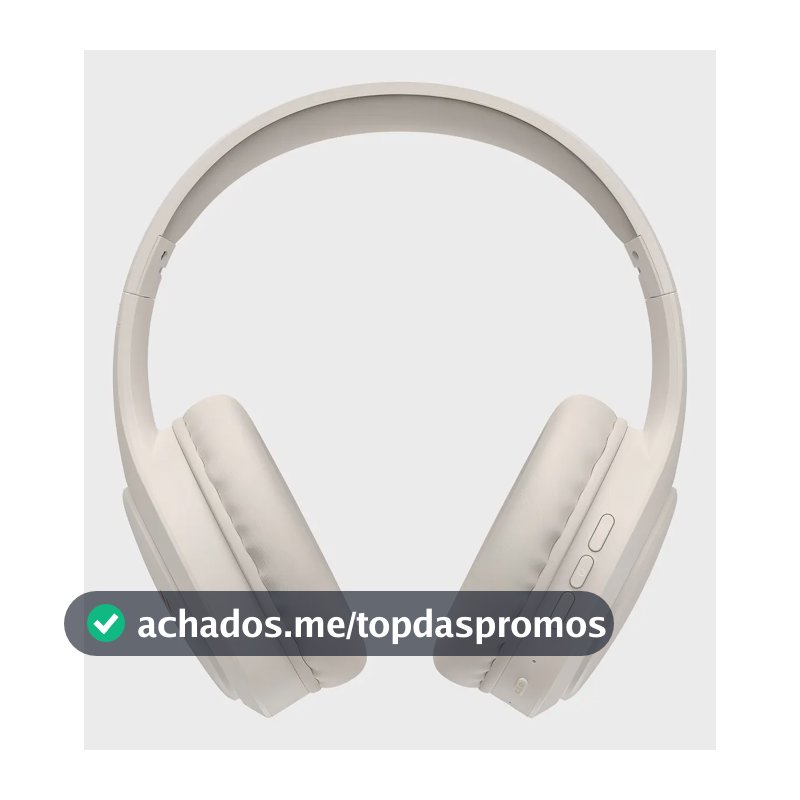 Fone De Ouvido Headphone Dapon H02d Bluetooth 5.1 Over-ear 22 Horas De Bateria Bege