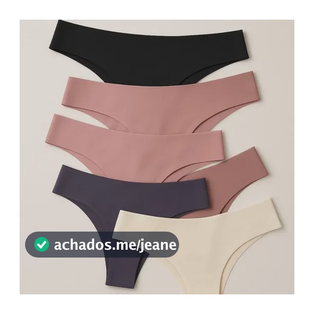 Kit 7 Calcinha Sem Costura Normal Feminina Corte A Laser