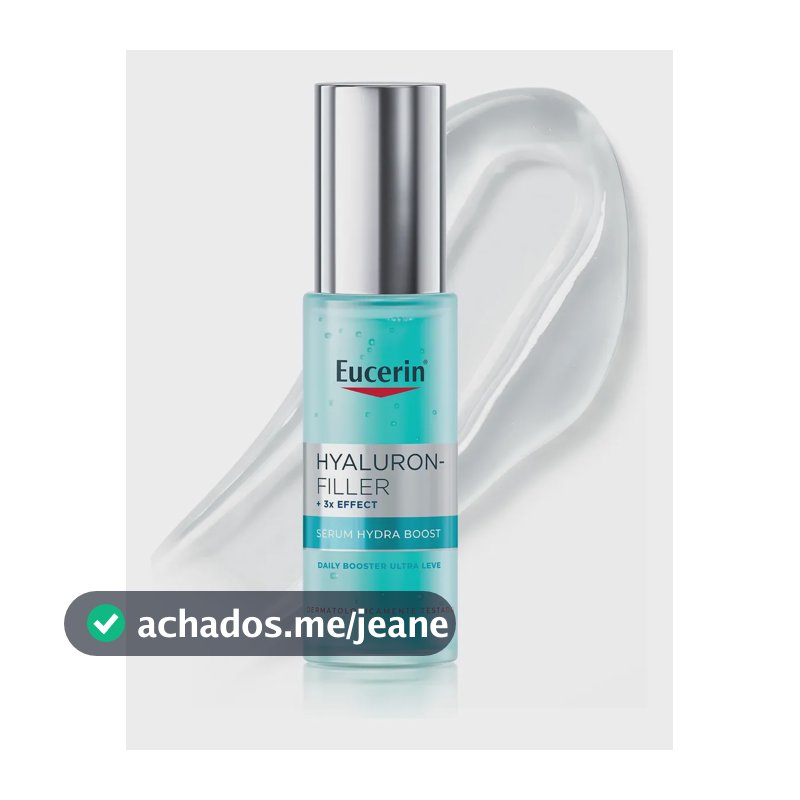 EUCERIN Sérum Facial Daily Booster Ultraleve 30ml, 24h Hidratação, Fortalecedor, Hyaluron-Filler, Ácido Hialurônico, Antirrugas, Hidratante