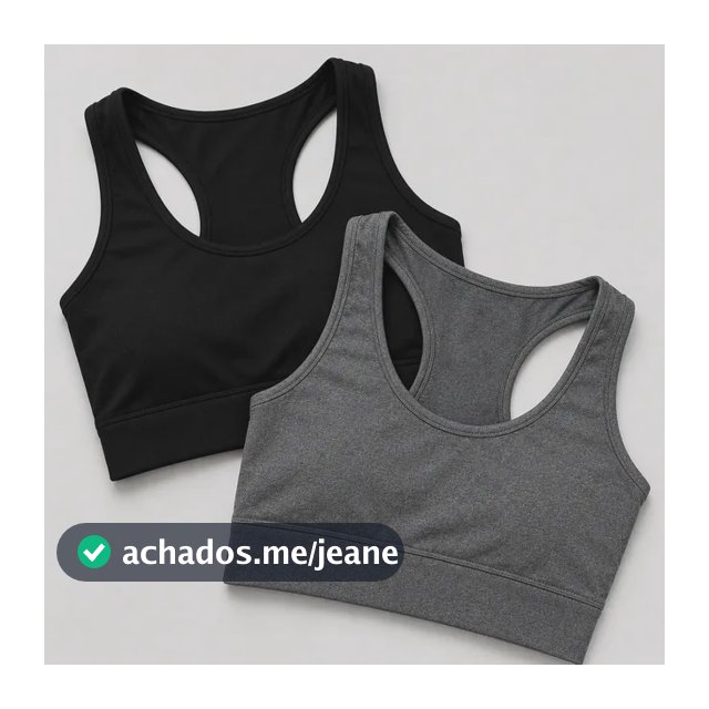 Kit 2 Top Feminino Nadador Suplex Alta Sustentação Fitness