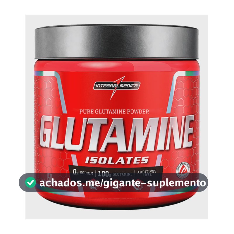Glutamine L-Glutamina Isolada 100% Sem Sabor 150g Integralmédica