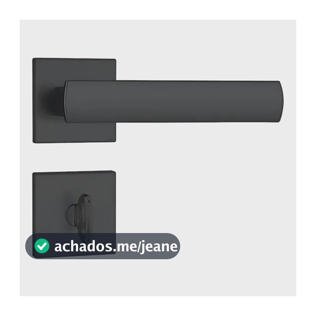 Fechadura Porta Banheiro Wc Stam 823/35 Preto Fosco Rq1