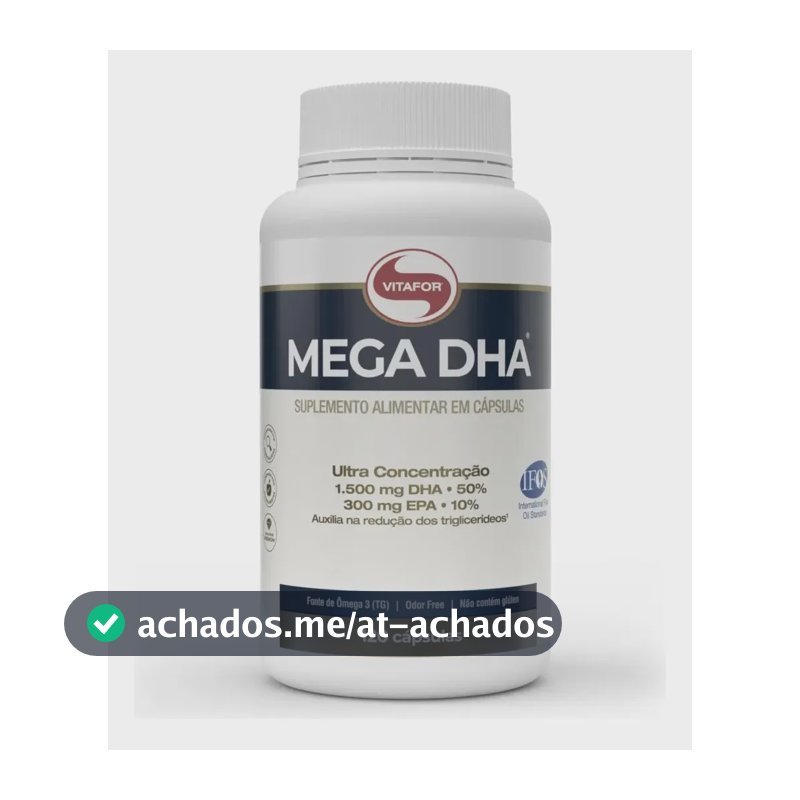 Ômega 3 Vitafor em cápsula Sem sabor de 120 un