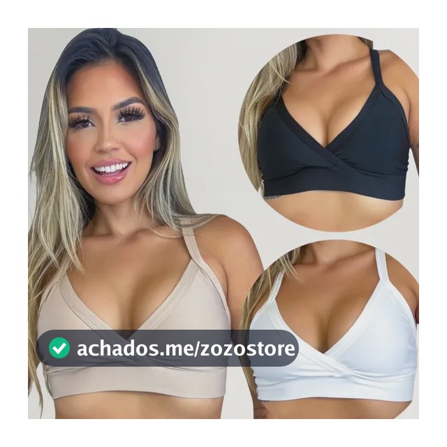 Kit 3 Top Academia Feminino Fitness Treino Sustentação