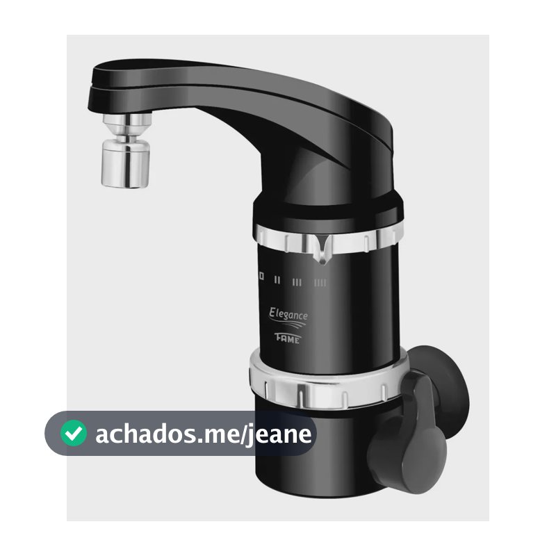 Torneira Elétrica Fame Elegance 4T 5400W 220 V de Parede color Preta