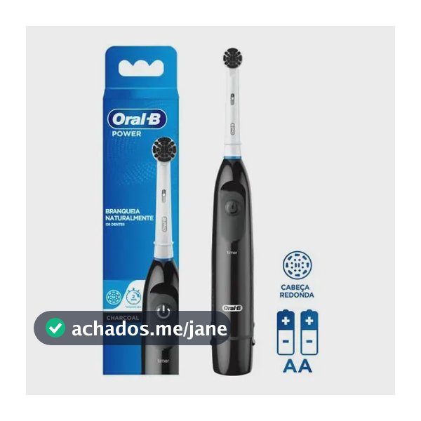 Escova de Dente Elétrica Oral-B Power Charcoal