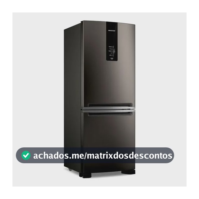Geladeira Brastemp Ff Inverse 447l Black Inox - Bre57fe