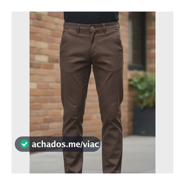 Calça Sarja Masculina Slim Bolso Embutido Com Elastano