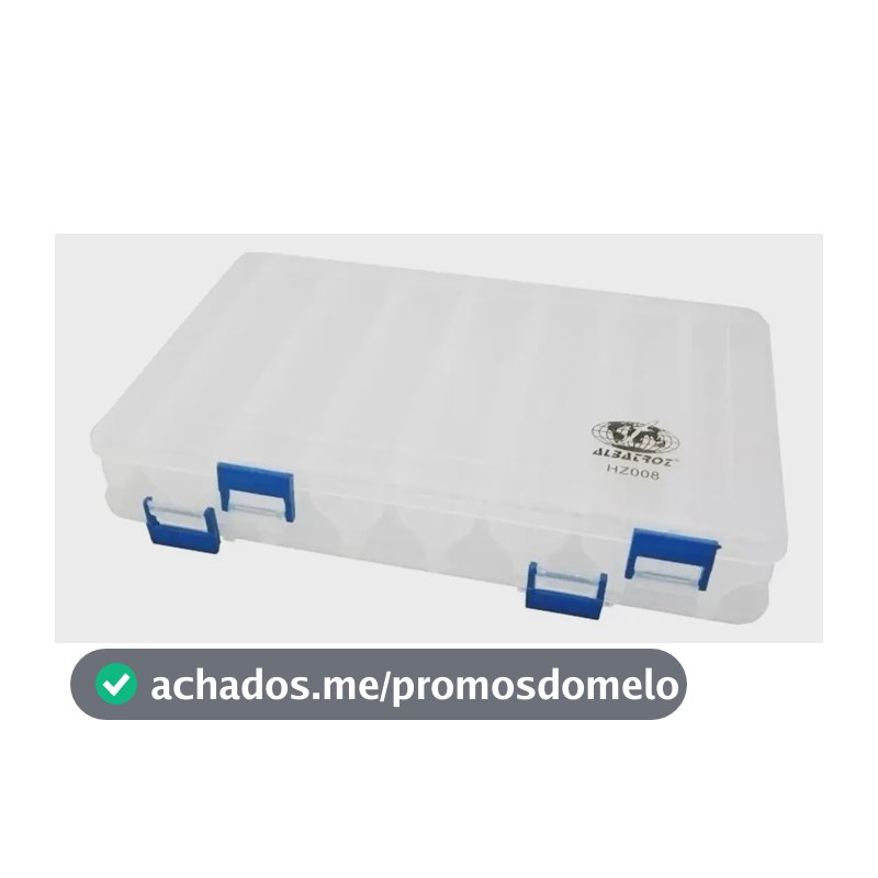 Estojo Isca Artificial Hz008 Bilateral 14 Divisóriasalbatroz