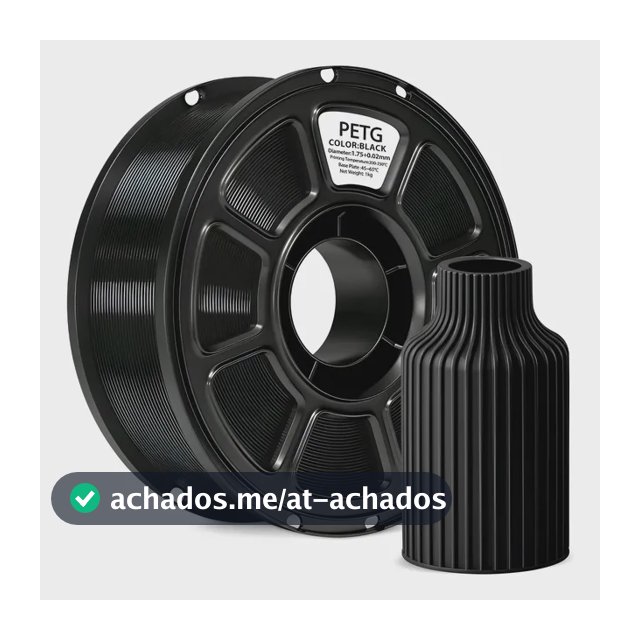 Filamento Petg 1,75mm 1kg Para Impressora 3d Branco Ou Preto