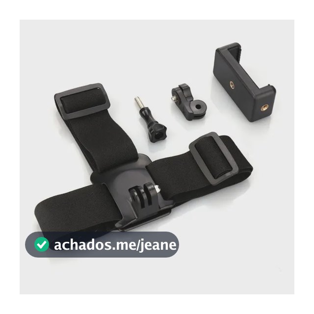 Suporte De Cabeça Ajustável Para Celular E Câmera De Ação Vlog