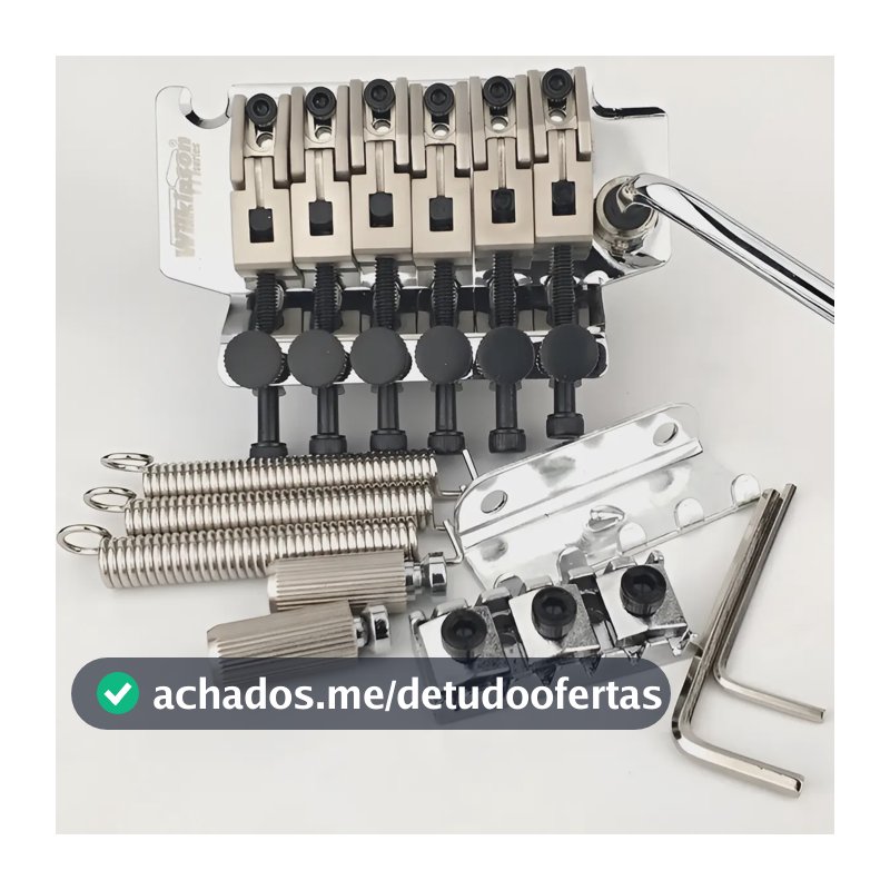 Ponte Wilkinson Floyd Rose Guitarra Elétrica Cor Cromado