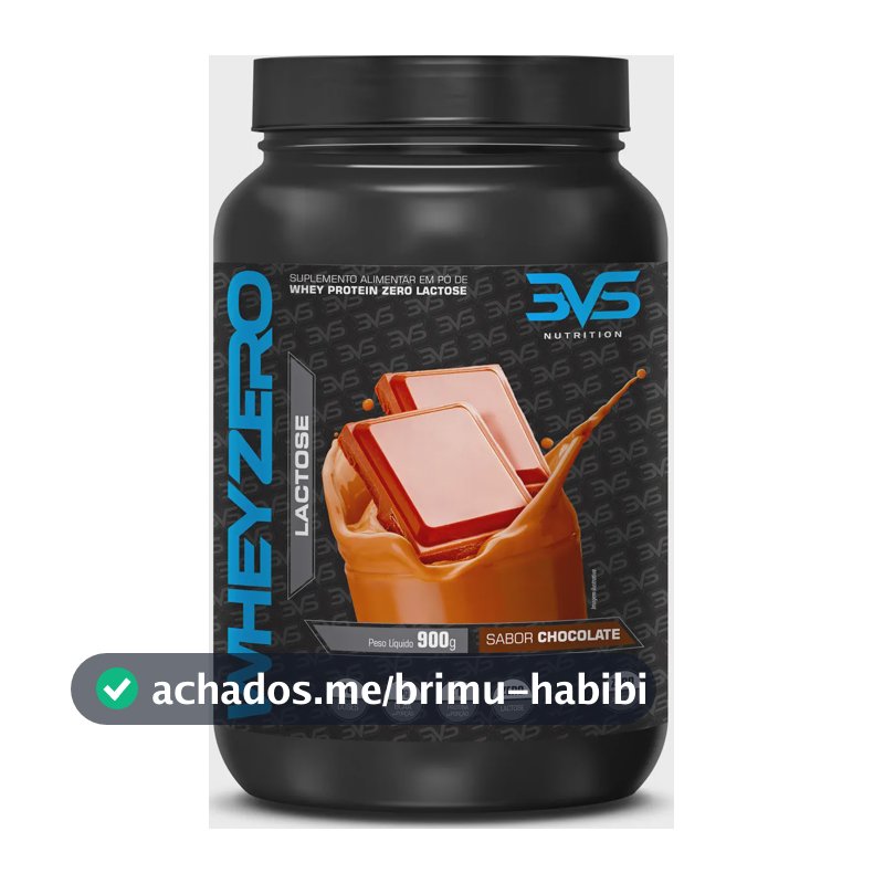 Whey Zero Lactose 900g Sabor: Chocolate - Fórmula Exclusiva com 21g De Proteína Por Dose