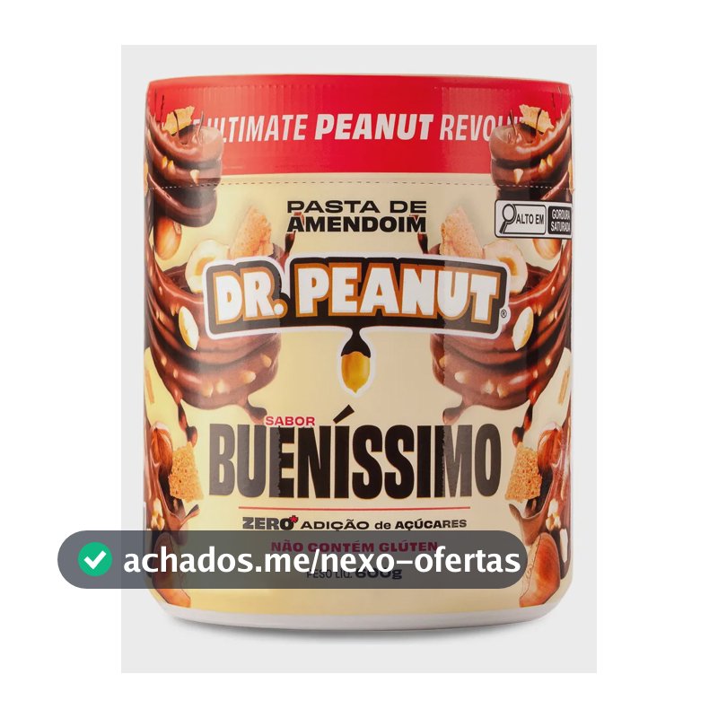 Pasta de amendoim Dr. Peanut Gourmet sabor Bueníssimo x 600g