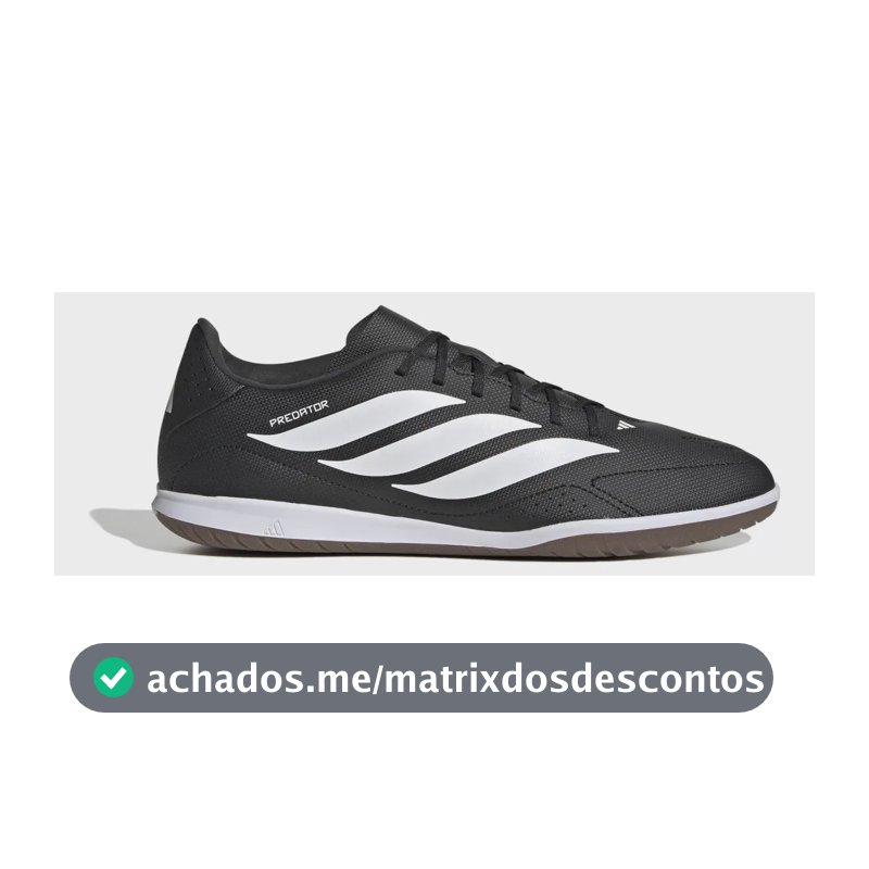 Chuteira Futsal Masculina Predator Essentials 26.5 adidas Preto 41 Br