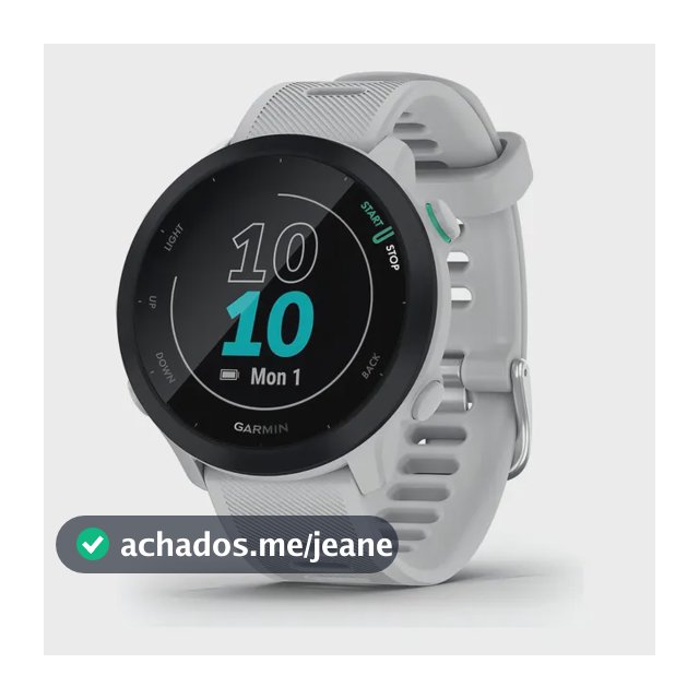 Smartwatch Garmin Forerunner 55, Tela Lcd Mip 1.04 , Caixa Polímero 42mm, Pulseira Silicone Preto