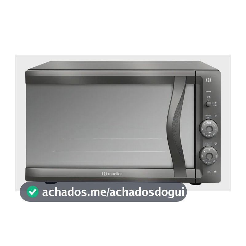 Forno Elétrico De Bancada Mueller Mfb50f Espelhado 50l Vidro Duplo Cor Cinza