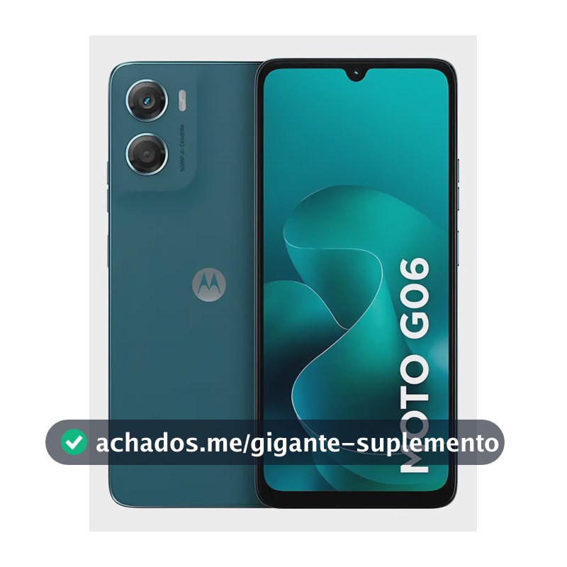 Smartphone Motorola Moto G06 4g 6.9pol 128gb 4gb Câmera 50mp Azul