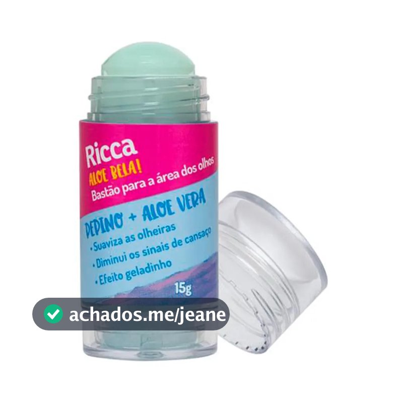 Bastao Para Area Dos Olhos Ricca Belliz Aloe Bela 15g Tipo de pele Todo tipo de pele