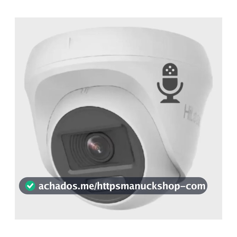 Câmera Dome Hikvision Thc T127 Lps Microfone Visão Noturna Cor Branco
