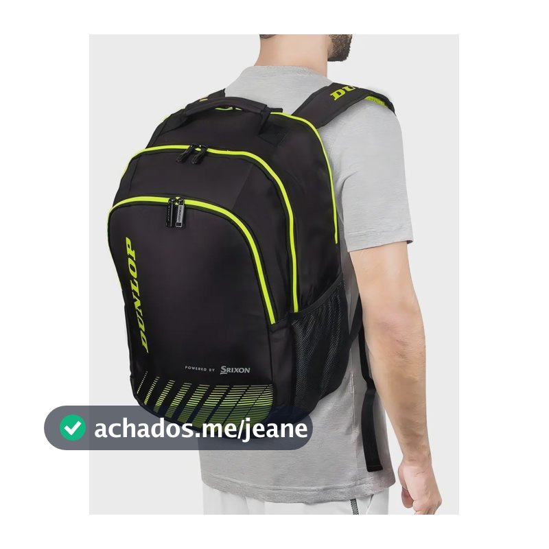 Mochila Dunlop Sx Performance Preta E Verde