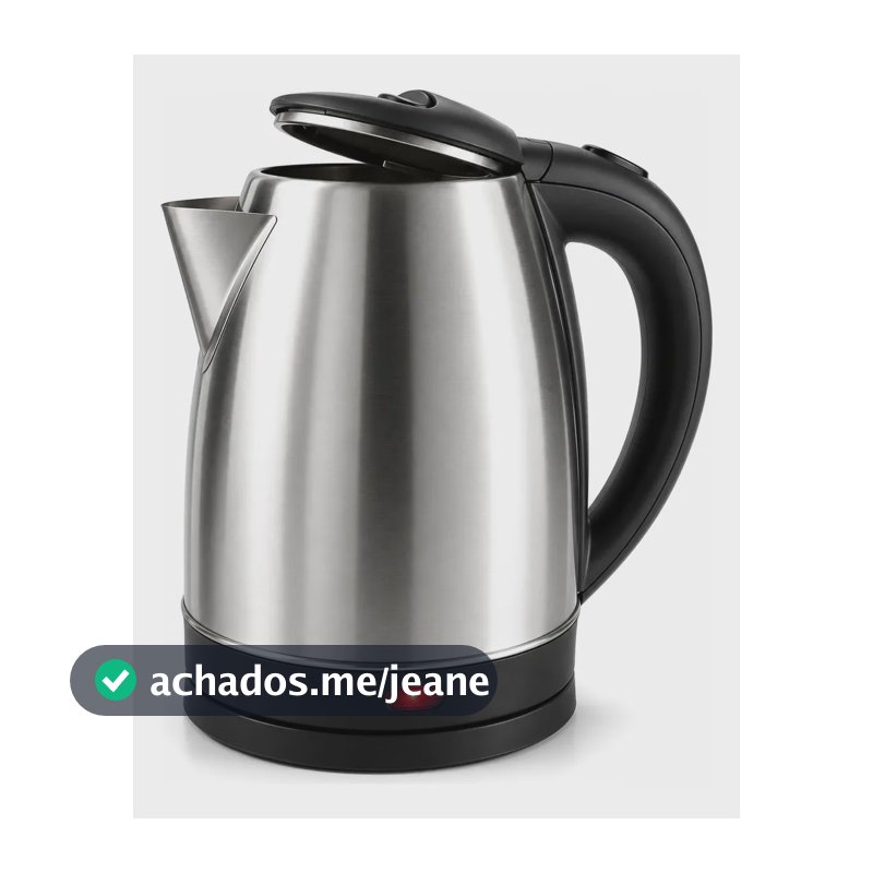 Chaleira Elétrica Inox 1000w Desligamento Automático Prata 127v