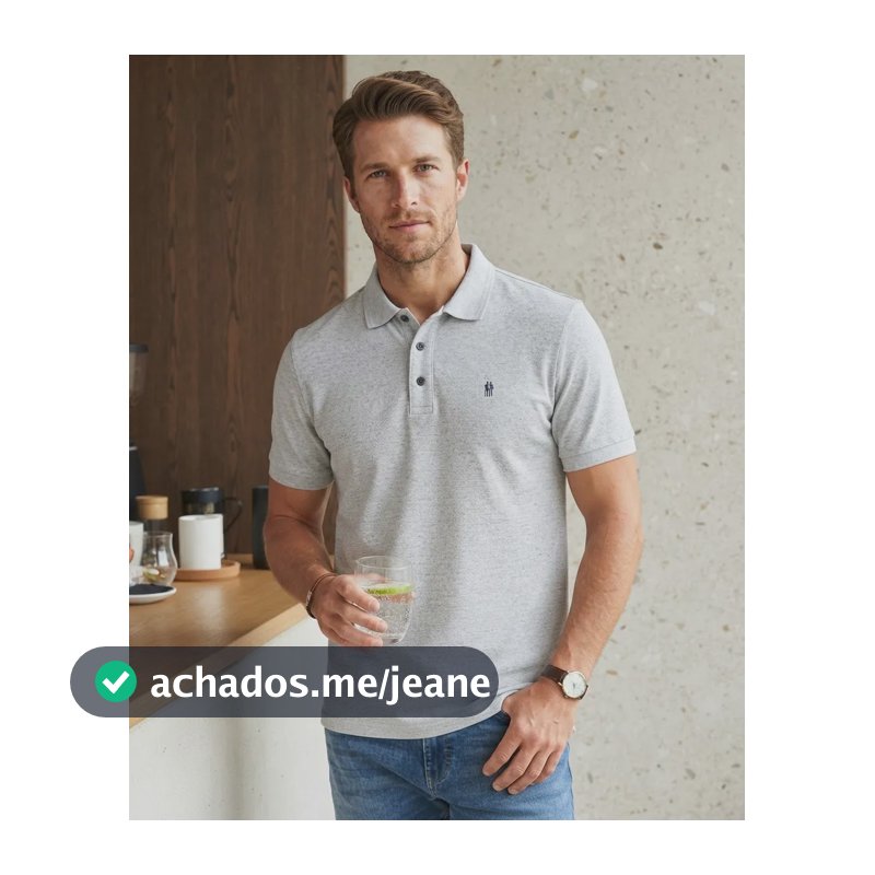 Polo Piquet Texturizada Polo Wear Mescla Claro Polo Piquet Texturizada G Piquet Texturizada