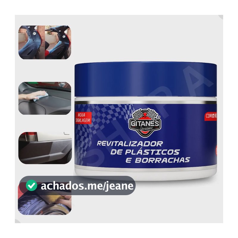Revitalizador Borracha Parachoque Plástico Painel Moto Carro