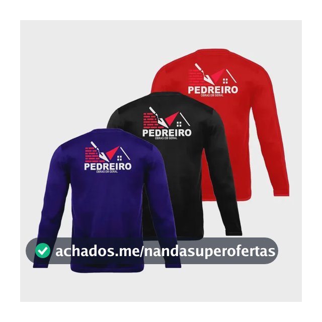 Kit 3 Camiseta Para Pedreiro Trabalho Uniforme Profissional