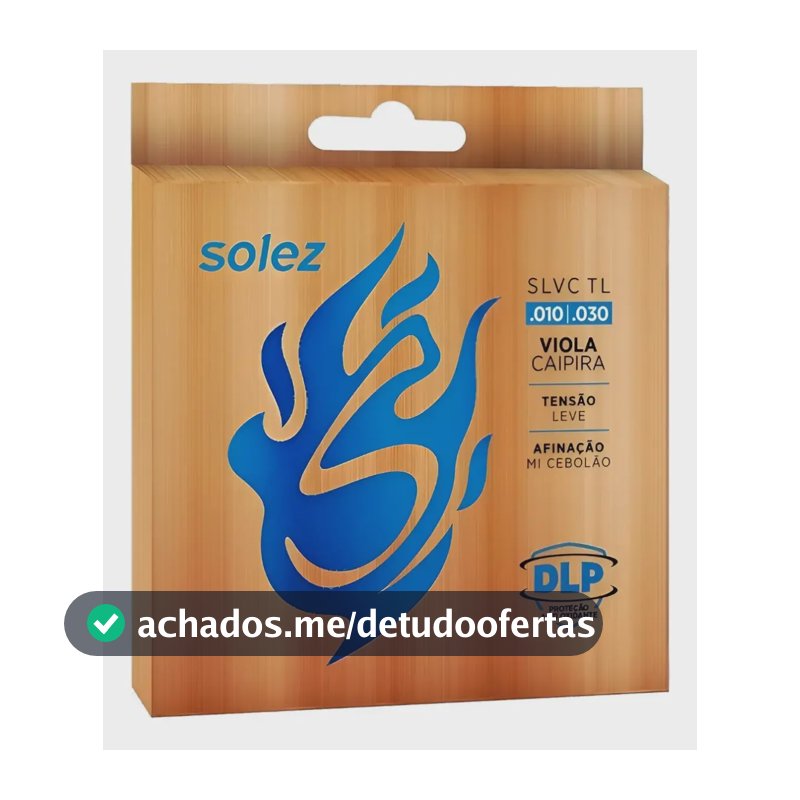 Encordoamento Para Viola Solez Slvc Tl Niquel Tensão Leve