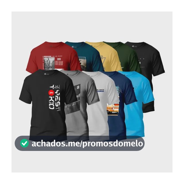 Kit 10  Camisas Camisetas Masculinas Atacado Envio Imediato