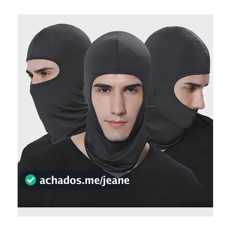 Touca Ninja Balaclava Proteção Uv 50+ Térmica Moto Esportes