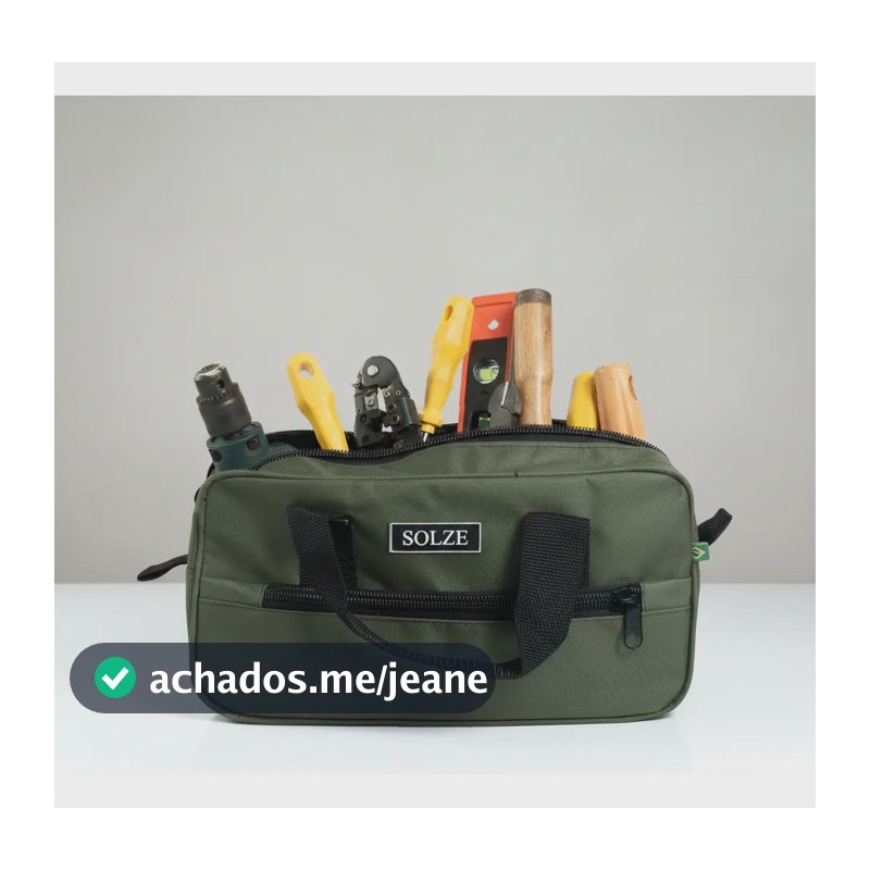 Bolsa Compacta Solze Resistente Para Ferramentas Pequena Verde-musgo