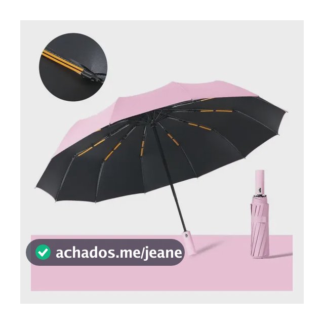 Guarda Chuva Automático Reforçado Proteção Solar Sombrinha