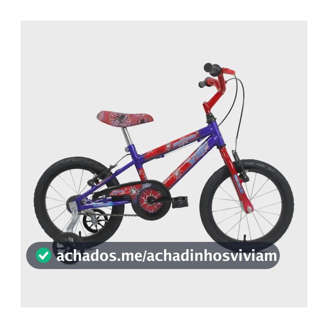 Bicicleta Infantil Aro 16 Masculina Até 7 Anos Super Heróis
