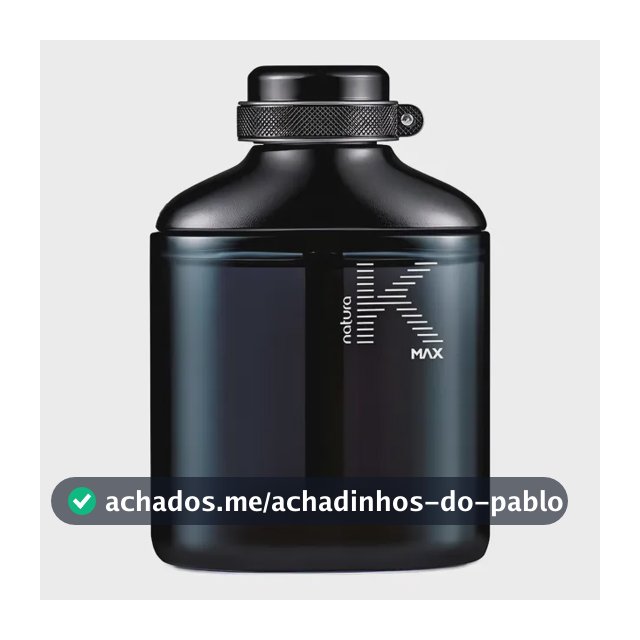Natura K Max Deo Parfum Perfume Masculino Original 100ml