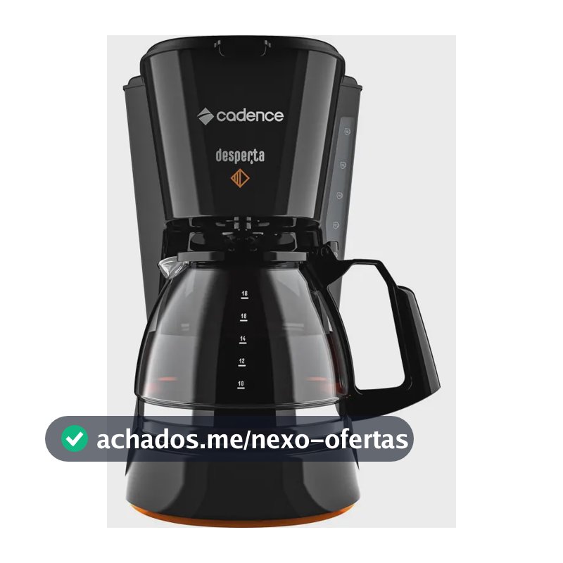 Cafeteira Elétrica Cadence Desperta Contrast Preto CAF338