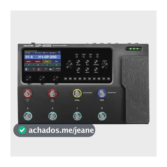 Pedal de efeito Valeton GP-200 Multi-Effects Processor Preto